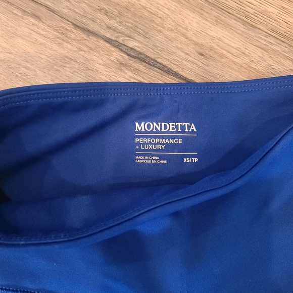 mondetta EUC, Women's Blue Legging capri with pockets. sz xs - Picture 6 of 9